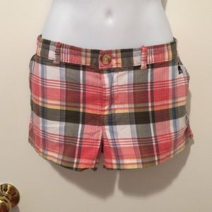 Abercrombie & Fitch Low-rise Plaid Shorts