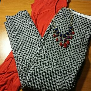 Dalia Blue and White Printed Pants