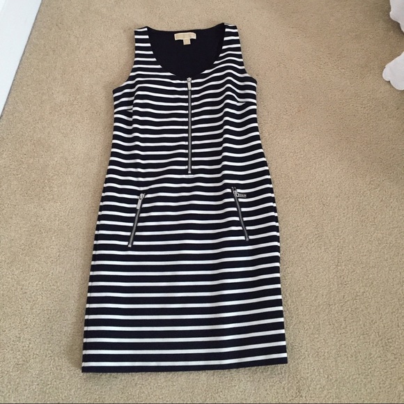Michael Kors Navy and White Dress - Picture 2 of 4