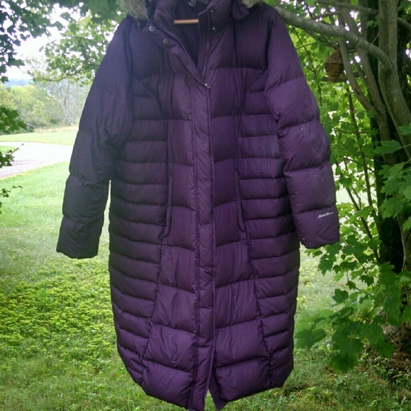 Eddie Bauer Down Essential Parka - Deep Eggplant - Picture 2 of 4