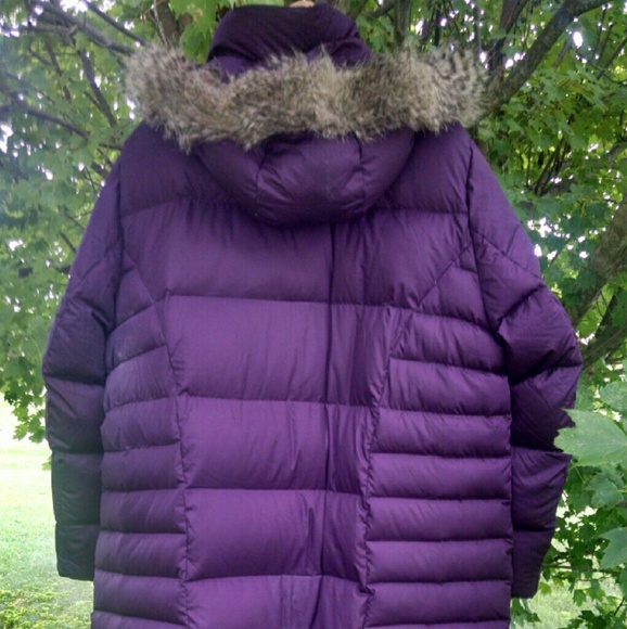 Eddie Bauer Down Essential Parka - Deep Eggplant - Picture 3 of 4