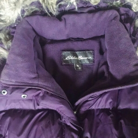 Eddie Bauer Down Essential Parka - Deep Eggplant - Picture 4 of 4