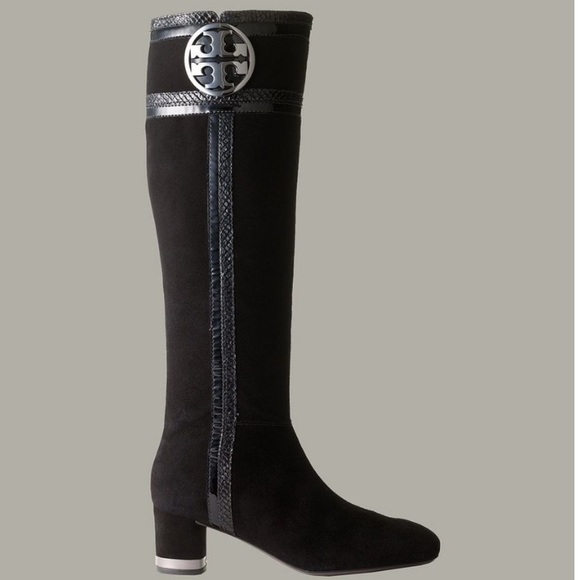 Tory Burch Shoes - Tory Burch Edith Boot with Logo Medallion
