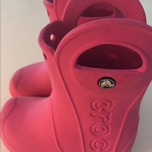 Toddler crocs rain boots