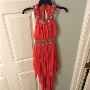 Beautiful high low prom dress