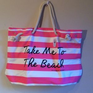 Victoria's Secret canvas beach bag