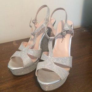 Forever young sparkly prom shoes