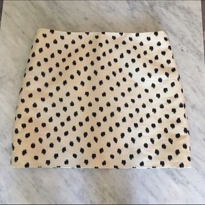 J. Crew polka dot skirt