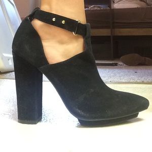 JEFFREY CAMPBELL suede booties