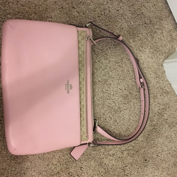 Pale pink coach crossbody