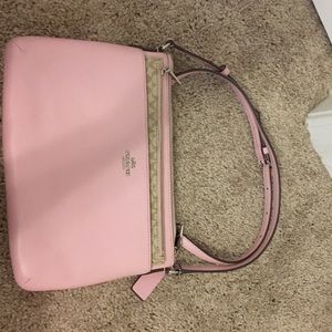 Pale pink coach crossbody