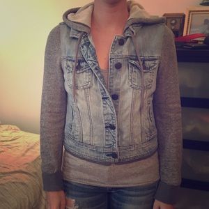 Jean/hoodie jacket