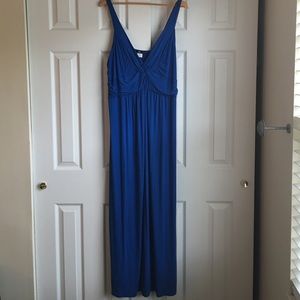 ING+ Royal Blue Maxi Dress Plus Size NWOT