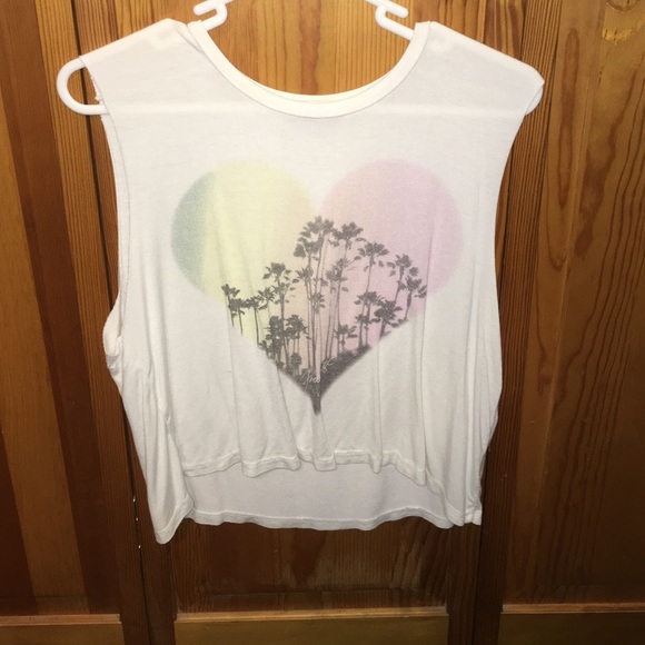 Cute flowy muscle shirt
