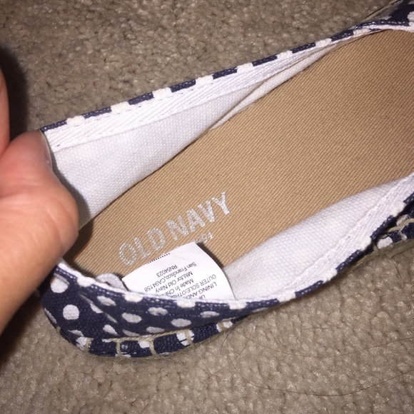 Navy blue and white polka dot flats from Old Navy - Picture 2 of 2