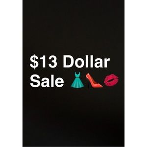 $13 dollar sale. Final price