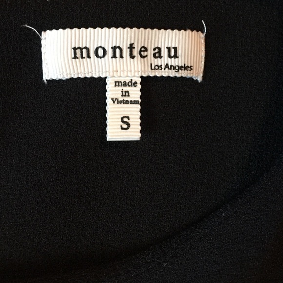 Black scalloped 1/3 dress shirt - Picture 2 of 3