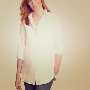 Ann Taylor Linen Button Down Shirt