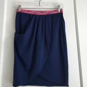 Boutique navy skirt