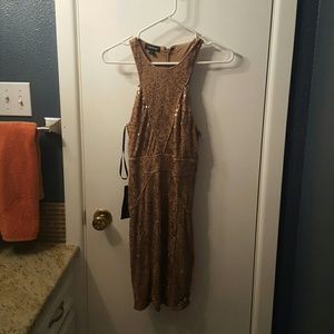 Sequin & lace bebe mini dress- nwt- flash sale