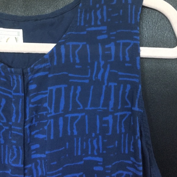 Blue Patterned Tank Top - Picture 2 of 2