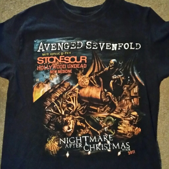Avenge sevenfold 2011 concert shirt