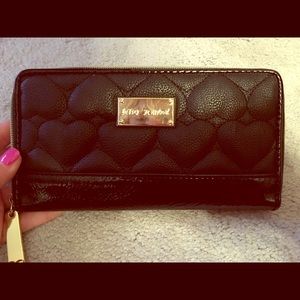 Betsey Johnson zipper wallet.