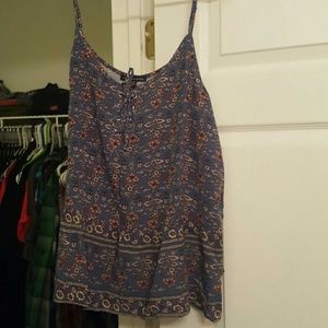 American Eagle flower print tank top