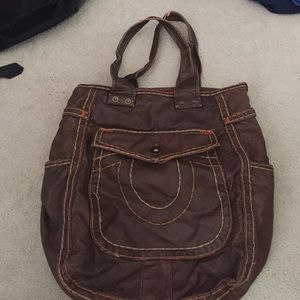 True religion tote bag