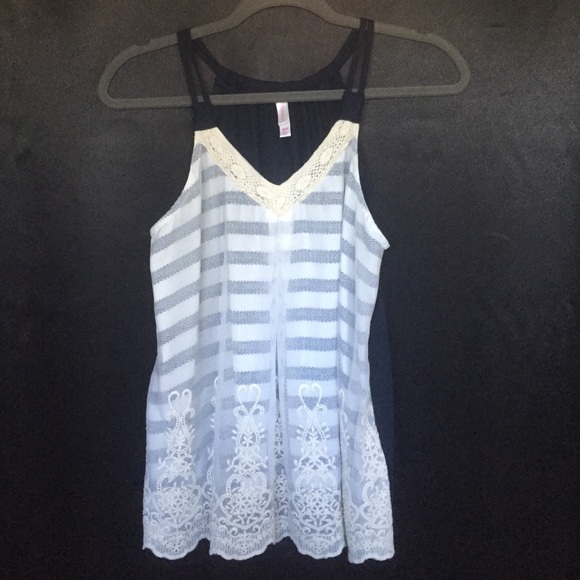 Front Striped Tank Top