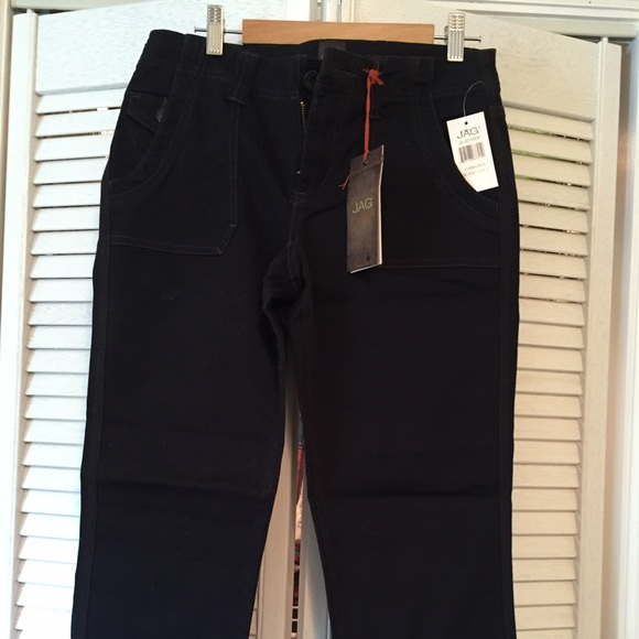 JAG jeans black denim capris - Picture 1 of 4