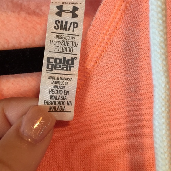 Coral Under Armour hoodie - Picture 2 of 3