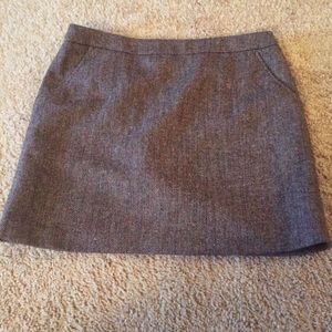 H&M Gray wool mini skirt