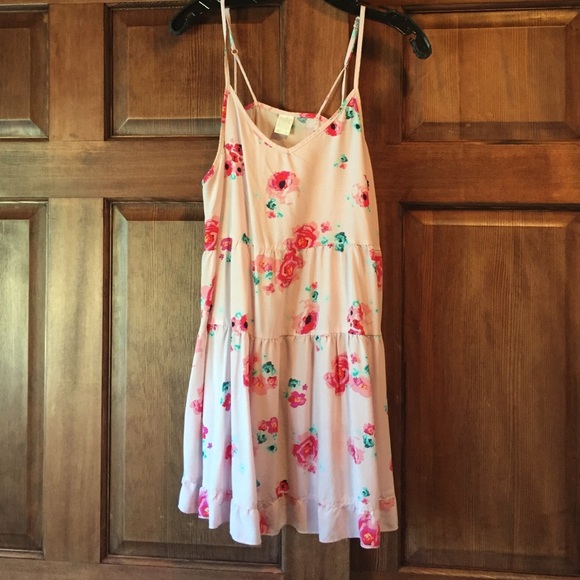 Pink floral flowy summer dress - Picture 1 of 2