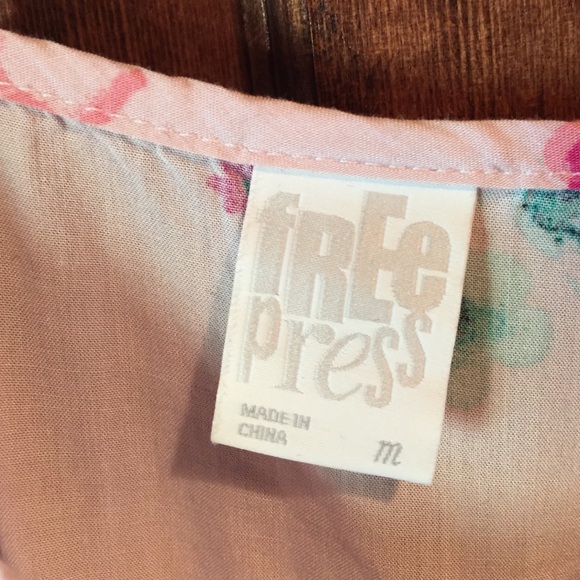 Pink floral flowy summer dress - Picture 2 of 2