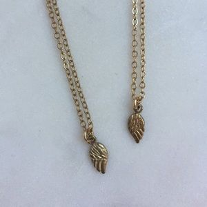 Dogeared matching wing necklace set
