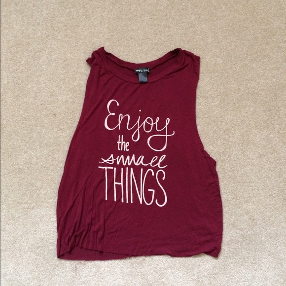 "Enjoy the small the small things" tank