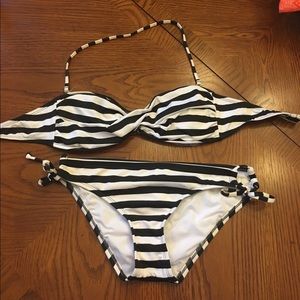 Black and white bathing suit
