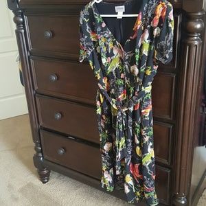 Motherhood Maternity bird and flower dress -M