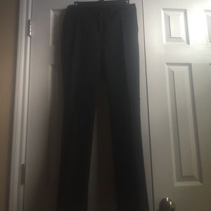 Womens black cotton dress pants