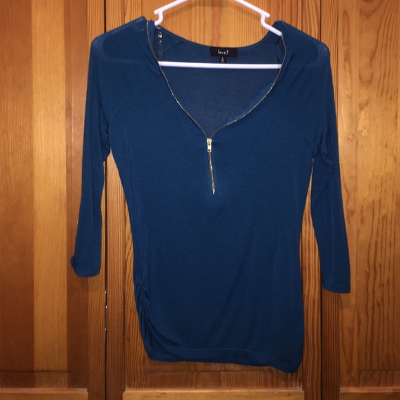 Dark blue zipper long sleeve