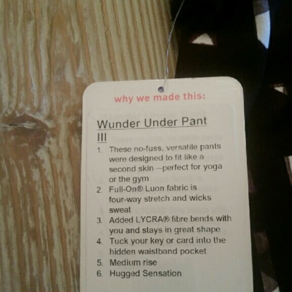 Lululemon Wunder Under Pant III - Picture 3 of 3
