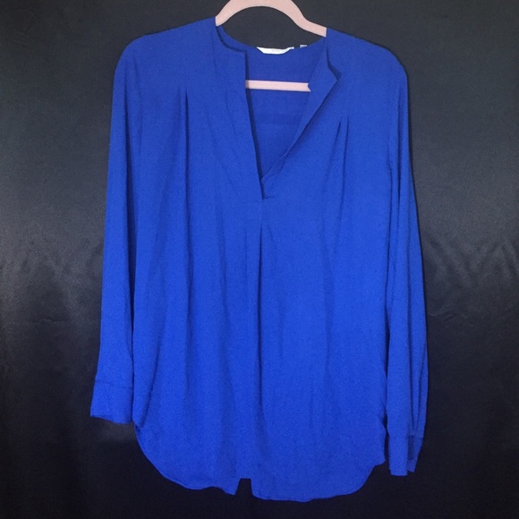 Long Sleeved V Neck Blouse