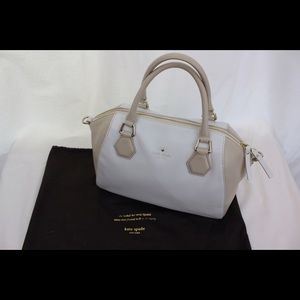 SALE!! Tan & White Kate Spade Tote