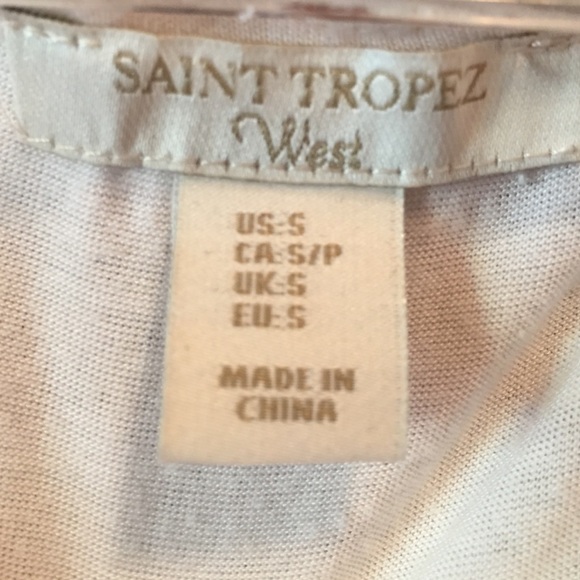 Thick white floral lace work tank top - Picture 2 of 3