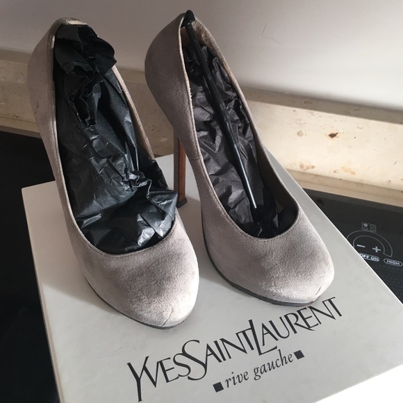 YSL Suede Pumps.