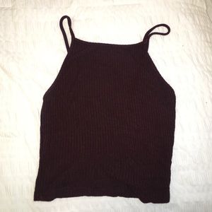 Maroon Halter tank