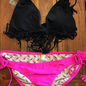 Raisins extra large fringe bikini