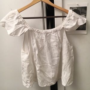 White Off-Shoulder Top