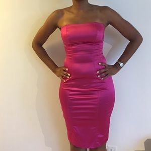 Hot Bubble gum pink sheath dress by Bebe
